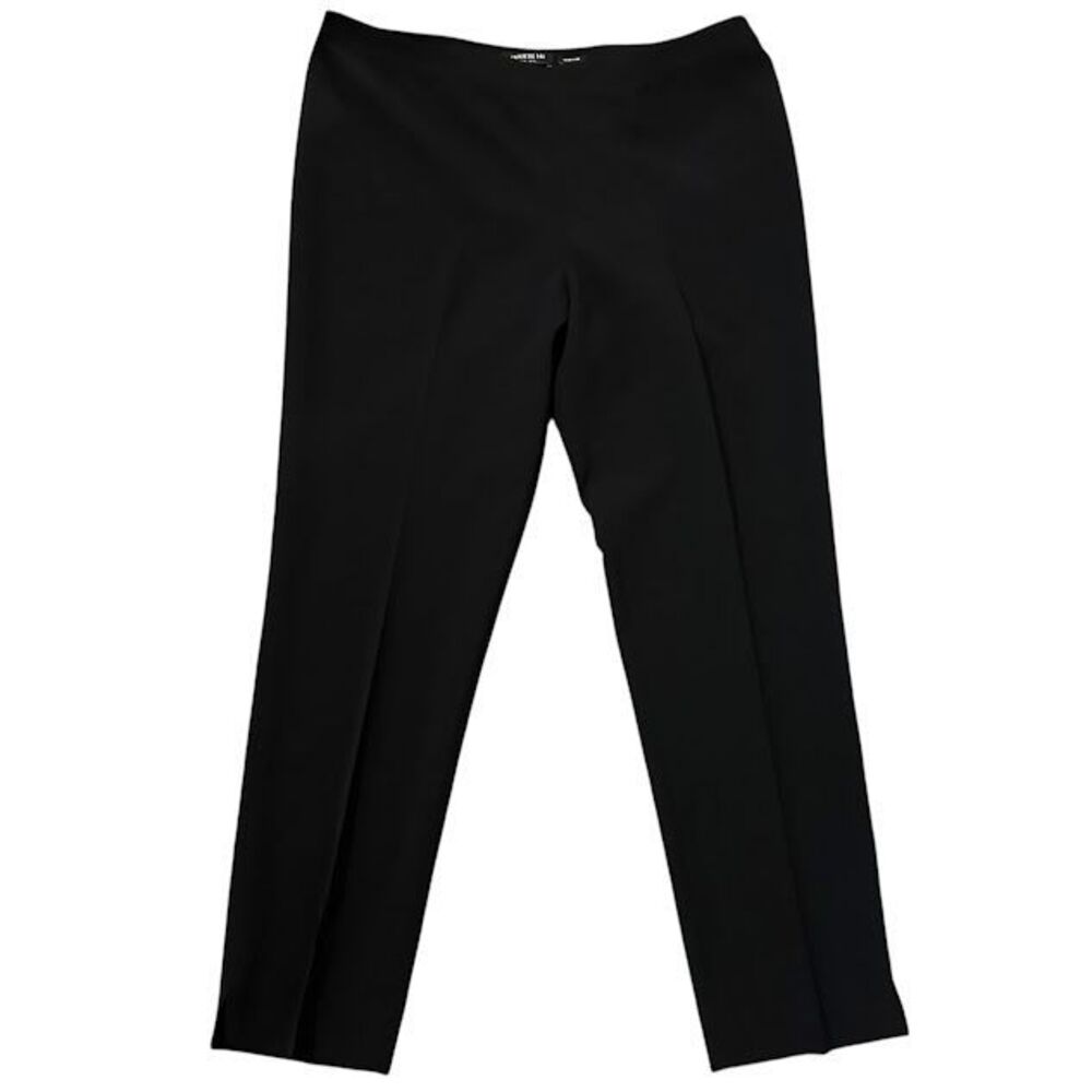 Lafayette 148 Black Bleecker Polyester Straight Leg Trouser‎ Pants Womens 14